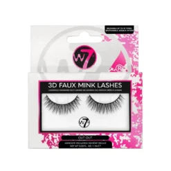 W7 3D Faux Mink Lashes -Elcat Beauty Store 3D Faux Mink Out Out Web scaled
