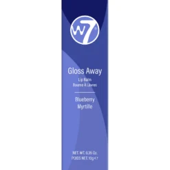 W7 Gloss Away Lip Balm -Elcat Beauty Store Blueberry Box