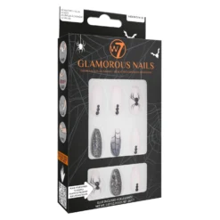 W7 Glamorous Nails Halloween -Elcat Beauty Store GlamorousNailsHolloween2023Widow sWeb1 scaled