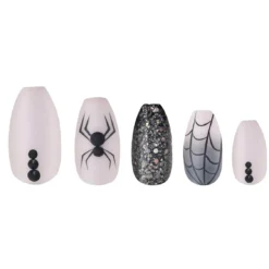 W7 Glamorous Nails Halloween -Elcat Beauty Store GlamorousNailsHolloween2023Widow sWeb2 scaled