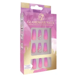 W7 Glamorous Nails - On Trend Styles -Elcat Beauty Store Glamorous Nails Get Glam scaled