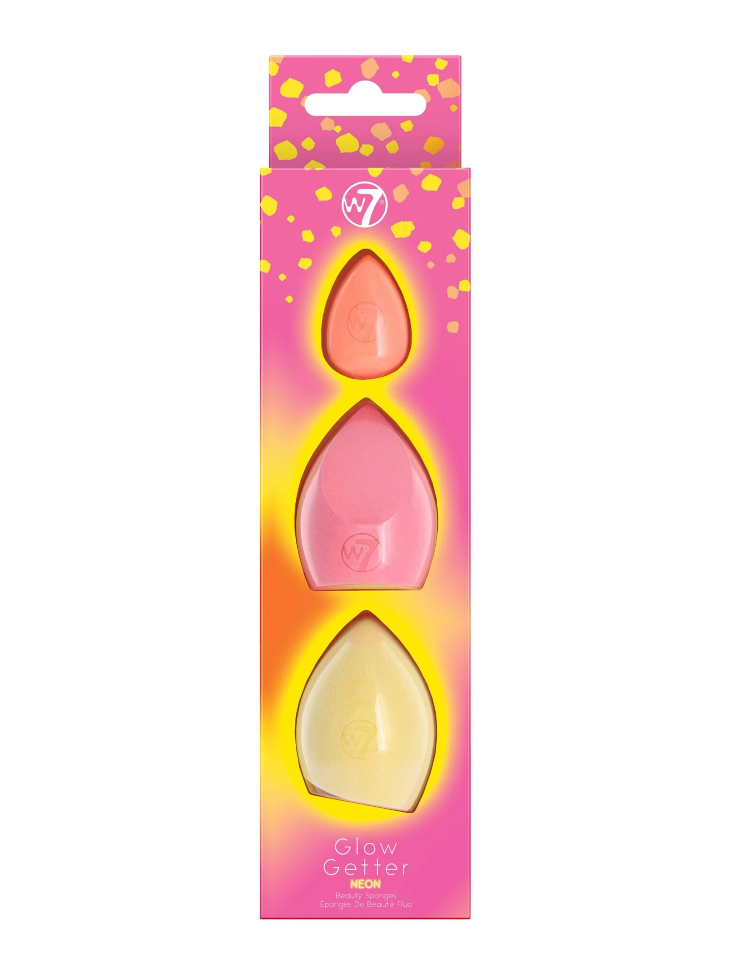 W7 Glow Getter Neon Beauty Sponge Trio 3 W7 Glow Getter Neon Beauty Sponge Trio
