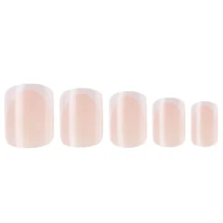 W7 Pre-Glued Press On Nails -Elcat Beauty Store Pre GluedNailsFrenchEnvyOpen scaled