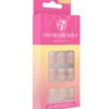 W7 Pre-Glued Press On Nails -Elcat Beauty Store Pre Glued Nails French Envy scaled