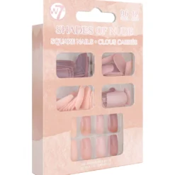 W7 Shades Of Nude 96pcs False Nails Set