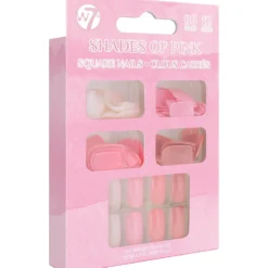 W7 Shades Of Pink 96pcs False Nails Set