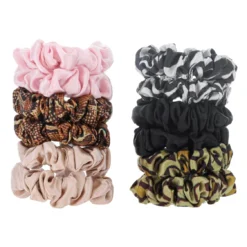 W7 Silky Knots Mini Hair Scrunchies 12 Pack -Elcat Beauty Store SilkyKnots MiniScrunchies3Web scaled