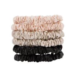 W7 Silky Knots Hair Scrunchies 6 Pack - Original -Elcat Beauty Store SilkyKnotsAcetateSkinny3 scaled