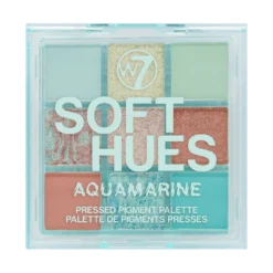 W7 Soft Hues Pressed Pigment Palette - Aquamarine