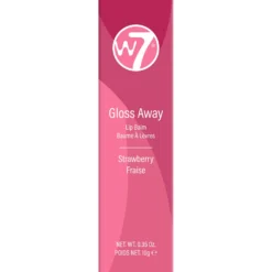 W7 Gloss Away Lip Balm -Elcat Beauty Store Strawberry Box scaled